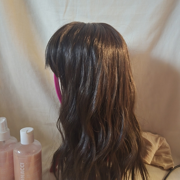 Forever Young Shoulder Length Brown Wig, Cap, Stand, Care Kit And Hot Comb - Picture 2 of 11